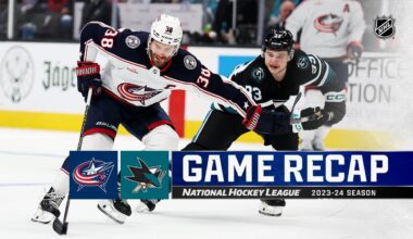 Blue Jackets @ Sharks 2/17 | NHL Highlights 2024
