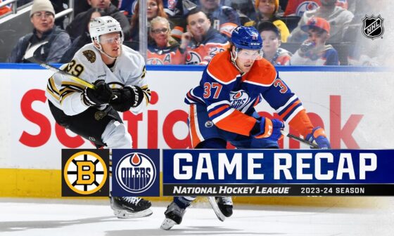 Bruins @ Oilers 2/21 | NHL Highlights 2024