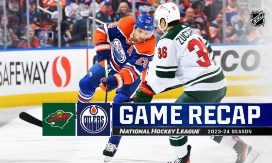 Wild @ Oilers 2/23 | NHL Highlights 2024