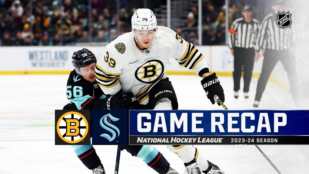 Bruins @ Kraken 2/26 | NHL Highlights 2024