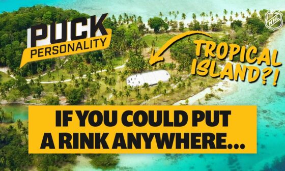 Where would YOU put a hockey rink? 🏒🏝🗻 Puck Personality