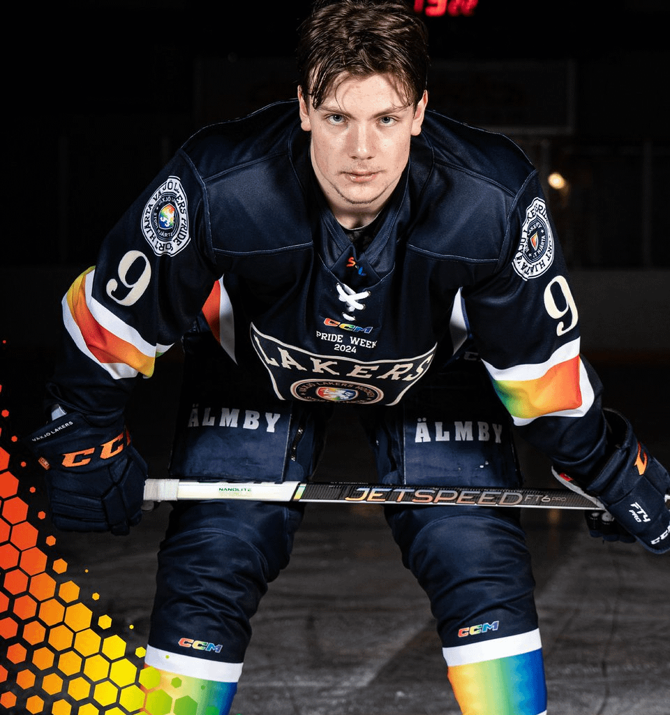 Växjö Lakers jerseys for the 2024 SHL Pride week