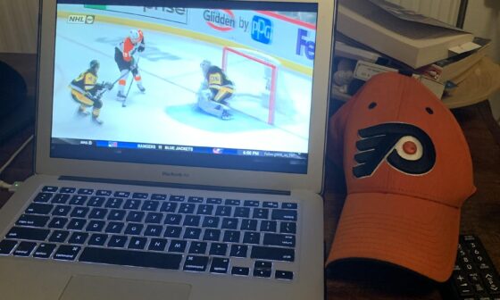 2 nights - 2 games I get to see from an island in the middle of the Aegean Sea….. Go Flyers!!!