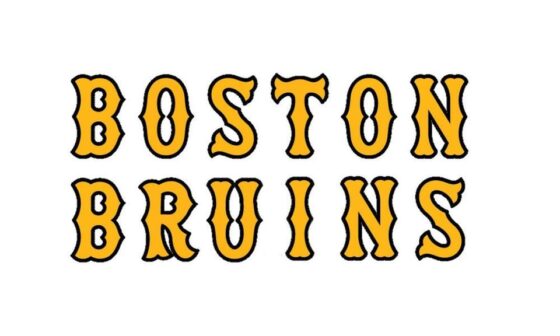 Boston Bruins Wordmark In Boston Red Sox Font