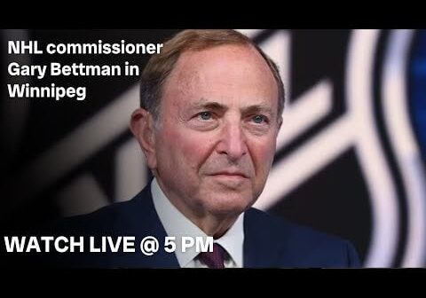 LIVE @5 - WATCH LIVE: NHL commissioner Gary Bettman in Winnipeg as Jets brass lament low ticket sales (CBC/Youtube)
