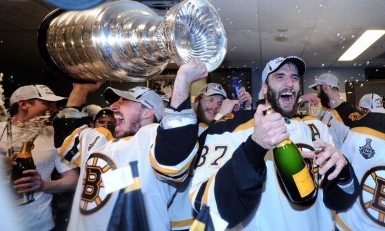 In honor of the 2011 SCF rematch, here's Brad Marchand celebrating with the Stanley Cup!