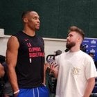 [Linn] Russell Westbrook has reached 25,000 career points. He joins LeBron James as the only other player in NBA history with at least 25,000 points, 9,000 assists, and 8,000 rebounds.