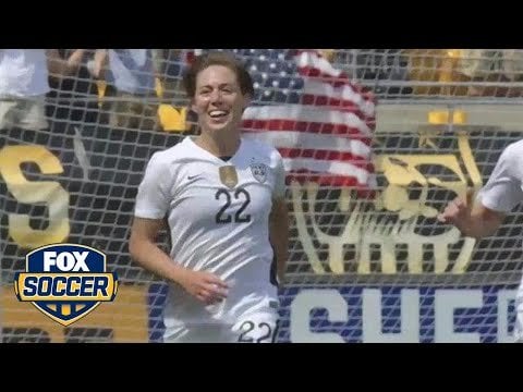 One of my favorite moments in Steelers fan history: Meghan Klingenberg celebrates goal with terrible towel.