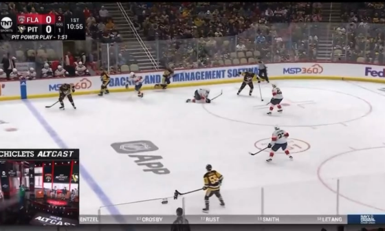 Broadcast shoots free throws during awful Penguins powerplay
