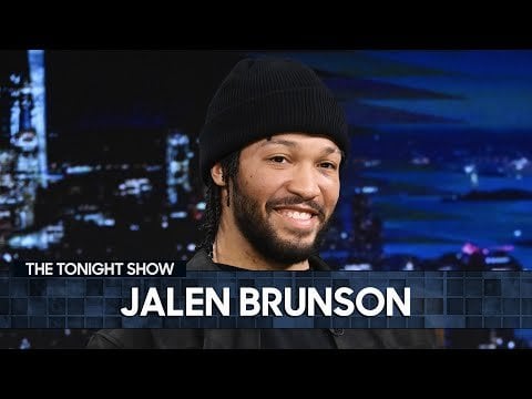 Jalen Brunson on the Tonight Show