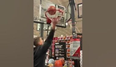 I don’t think she liked my dunk. 😬