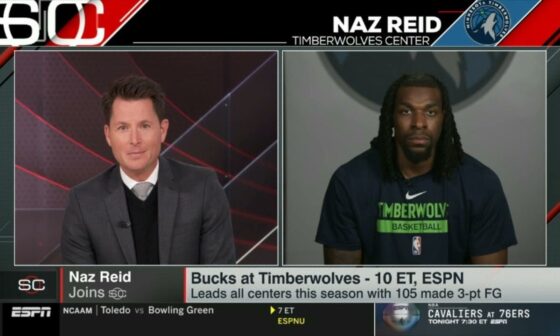[SportsCenter] Naz Reid claims Karl-Anthony Towns and Anthony Edwards will lead Timberwolves to beat Bucks tonight