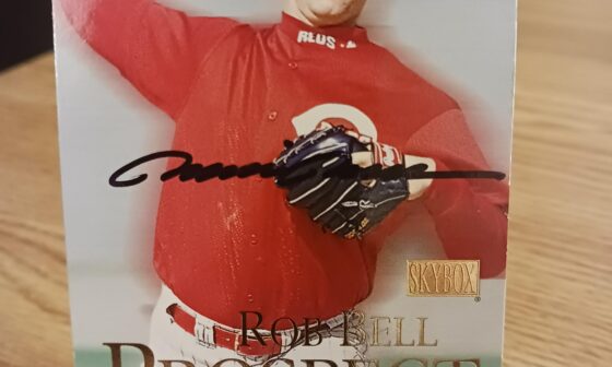 Posting a Reds autographed card every day until we win the World Series. Day 257: Rob Bell
