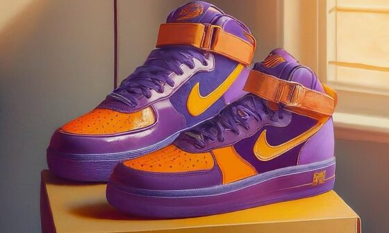 Asked AI to design some Suns-themed Nikes.