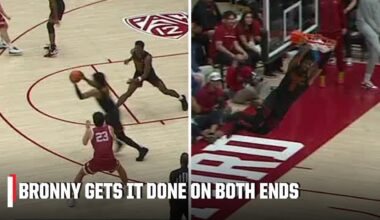 Bronny James STEAL & SLAM vs. Stanford 😤 | ESPN College Football