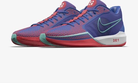 Sabrina 1 Nike by you, my attempt at a Pistons colorway. What do you think?