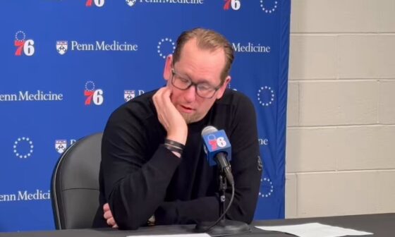 [DiGiovanni] Nick Nurse on Tobias Harris’ performance:  “I thought he was excellent tonight. I thought he played really tough.”