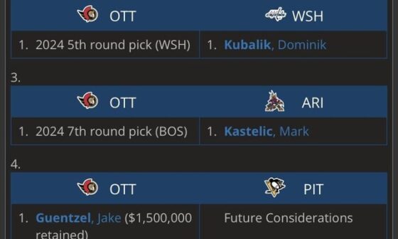 Mock next moves for the sens (explanation to moves below)