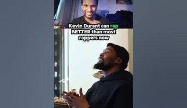 KEVIN DURANT CAN RAP NOW 😱 #nba #shorts #rap