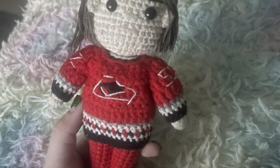 First post here: custom made for me amigurumi crochet Pyotr Kochetkov! :)