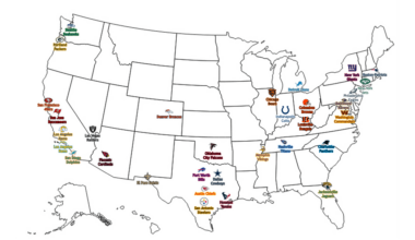 What If Only The 30 Largest Cities in America Had Teams