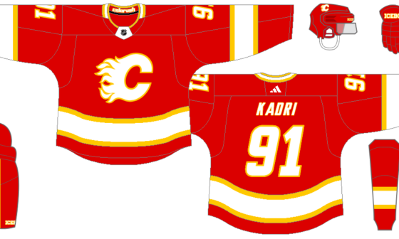 Color Rush Jersey concept series: Calgary Flames - Red