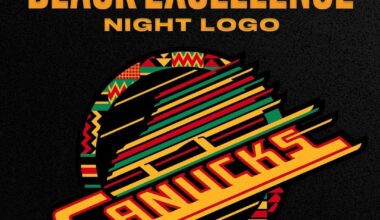 Get an in-depth look at the Canucks Black Excellence logo, designed by artist Naa Sheka.