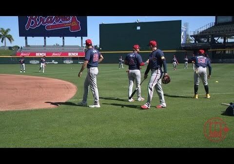 Braves spring training Day 6 | First full-squad workout