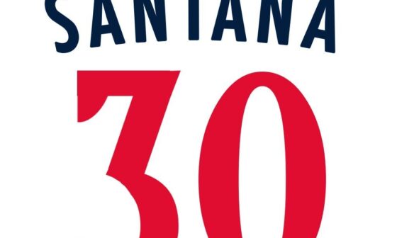 [@NumbersMLB] 1B Carlos Santana will wear number 30