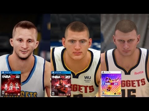 Nikola Jokic Evolution in Every NBA 2K Sports Video Game! (NBA 2K16 - NBA 2K24)