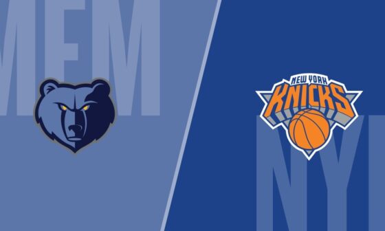 GAMEDAY THREAD: The Grizzlies (18-32) continue their mini road-trip in the Big Apple, taking on the Knicks (32-18) at 6:30PM