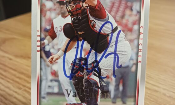 Posting a Reds autographed card every day until we win the World Series. Day 241: Javier Valentin
