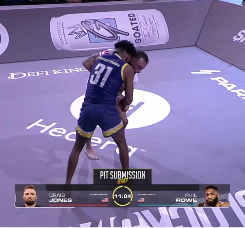 Phil Rose’s BJJ RASHGUARD last night.