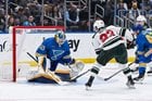 [MN Wild PR] With his goal vs. St. Louis on Saturday, Marco Rossi moved his season total to 18 and tied Marian Gaborik (18 goals, 2000-01 season) for the second-highest single-season total in #mnwild rookie history. 27 - Kaprizov (2020-21) 18 - Rossi (2023-24) 18 - Gaborik (2000-01)