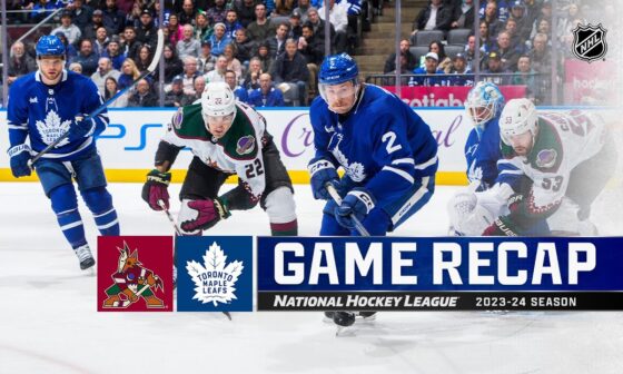 Coyotes @ Maple Leafs 2/29 | NHL Highlights 2024