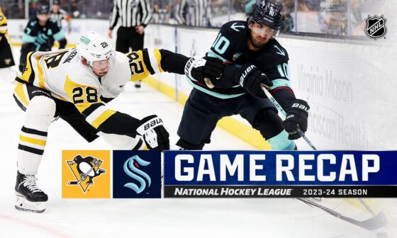 Penguins @ Kraken 2/29 | NHL Highlights 2024