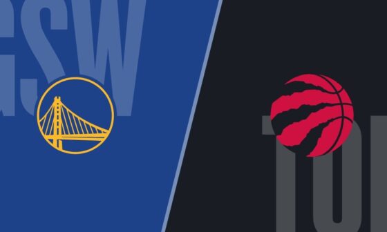 The Toronto Raptors fall to the Golden State Warriors, 120-105