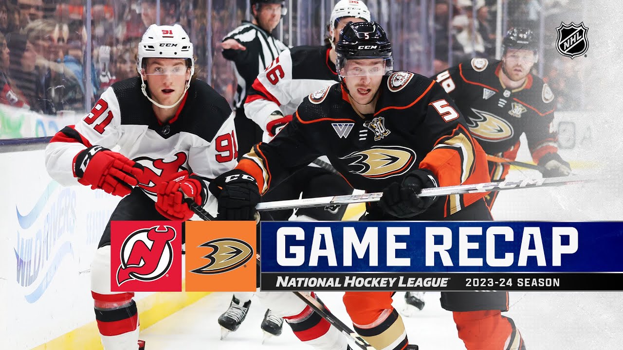 Devils @ Ducks 3/1 | NHL Highlights 2024