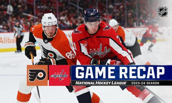 Flyers @ Capitals 3/1 | NHL Highlights 2024