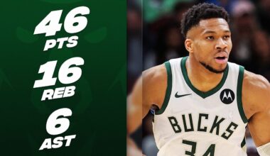Giannis Antetokounmpo's MONSTER 46-PT DOUBLE-DOUBLE! 😤| March 1, 2024