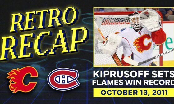 2011: Kiprusoff sets the Flames all-time wins record! | Retro Recap