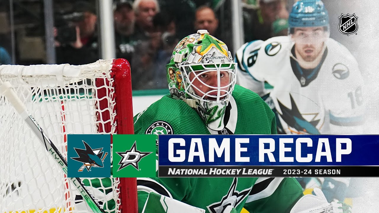 Sharks @ Stars 3/2 | NHL Highlights 2024