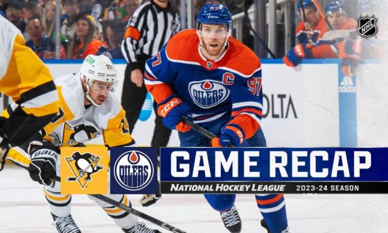 Penguins @ Oilers 3/3 | NHL Highlights 2024