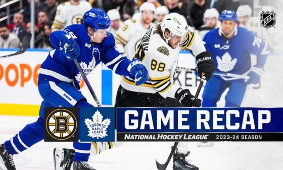 Bruins @ Maple Leafs 3/4 | NHL Highlights