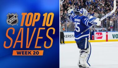 Top 10 Saves from Week 20 (2023-24 NHL Season)