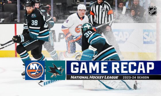 Islanders @ Sharks 3/7 | NHL Highlights 2024