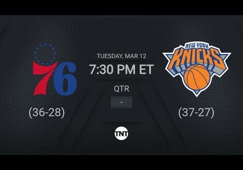 Philadelphia 76ers vs. New York Knicks | NBA on TNT Live Scoreboard