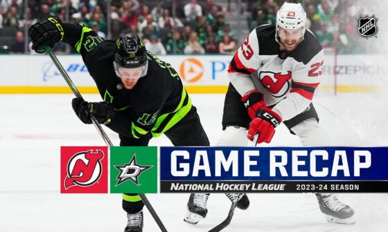 Devils @ Stars 3/14 | NHL Highlights 2024