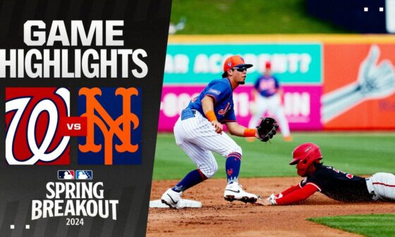 Nationals vs. Mets Spring Breakout Game Highlights (3/15/24) | MLB Highlights