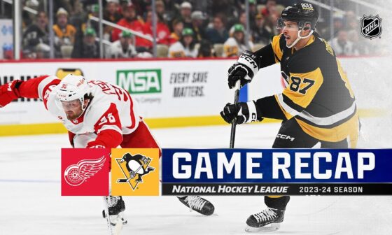 Red Wings @ Penguins 3/17 | NHL Highlights 2024